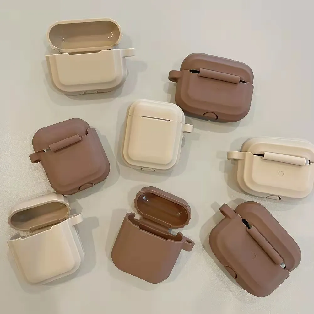 Matte zachte siliconen Airpods-hoes Jane paar oortelefoonhoezen voor Apple Airpod Pro 2 3 draadloze Bluetooth-hoofdtelefoonoplaaddoos