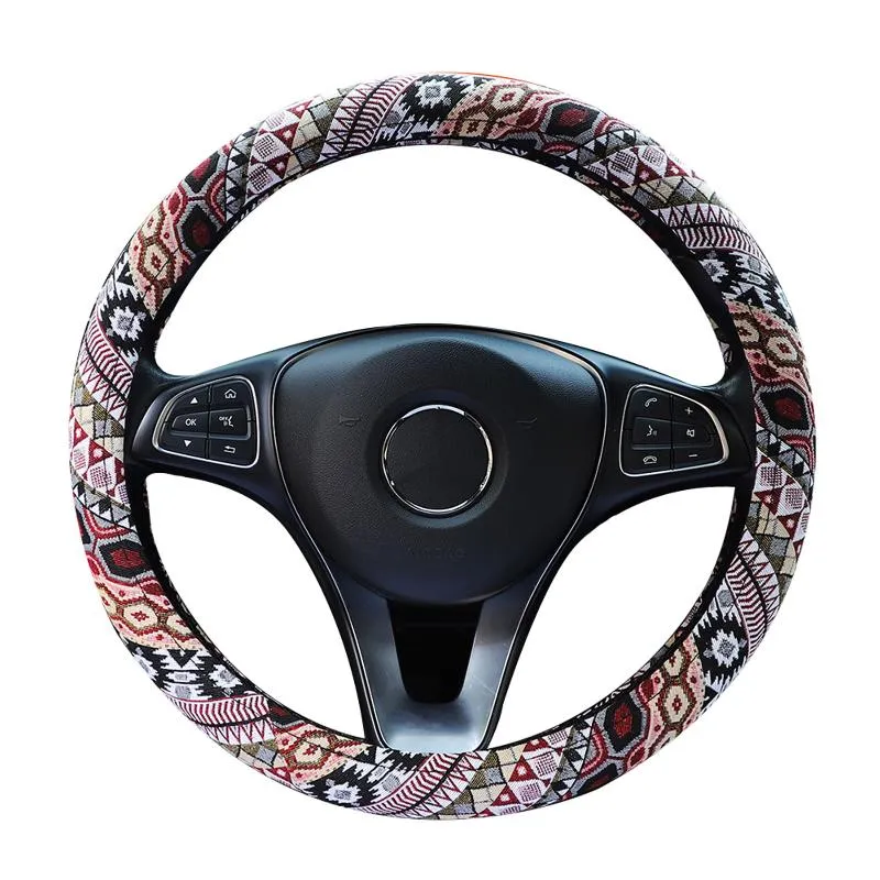 Capas de volante Tampas protetor Round Round Breathable Tool Decor Interior Decoração Fácil Instalação Tampa de carro Acessórios resistentes a desgaste DIYSTERERING C