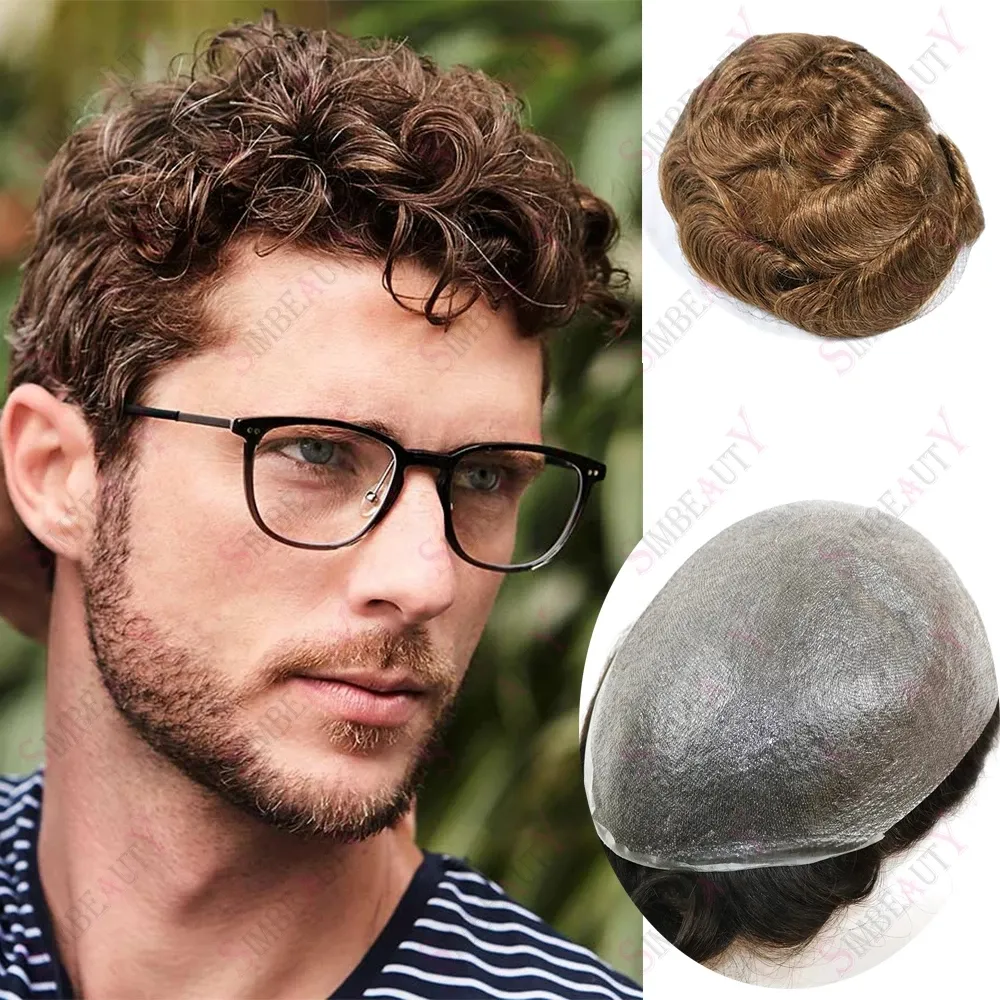 Ng Cornici Di Cornici Più Sottili La Pelle Di Sostuzione Dei Capelli Toupee Uomini Peli Umani Premium V ​​loop Pelle Sottile Uomo Toupee Da 169,65 € | DHgate - Foto 3