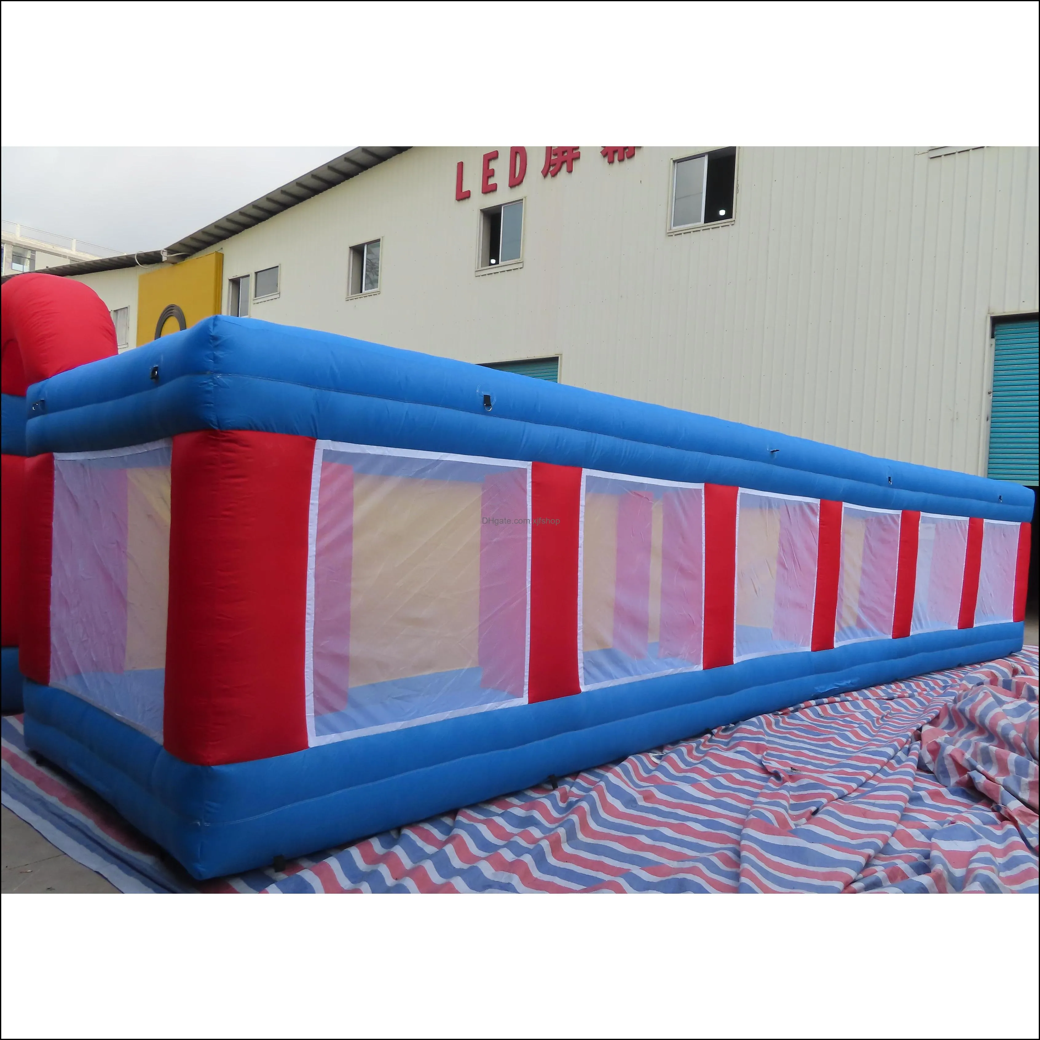 portable outdoor adult kids inflatable maze,9x9m  inflatable puzzel maze carnival game field