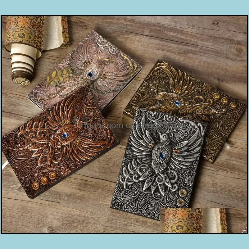 A5 European Retro Notebook Phoenix Notepad Travel Diary Notebook novelty gift