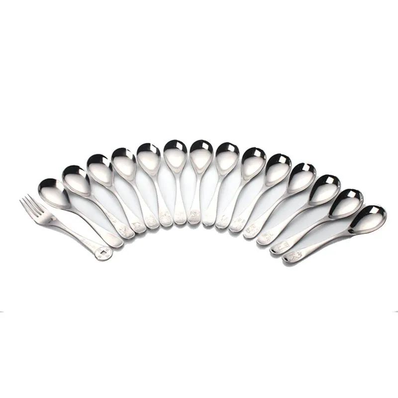 Yemek takımı setleri 12pcs paslanmaz çelik sofra Çin tarzı hayvan zodyak tasarımı klasik bıçak çatal batı yemek masa waredinnerware