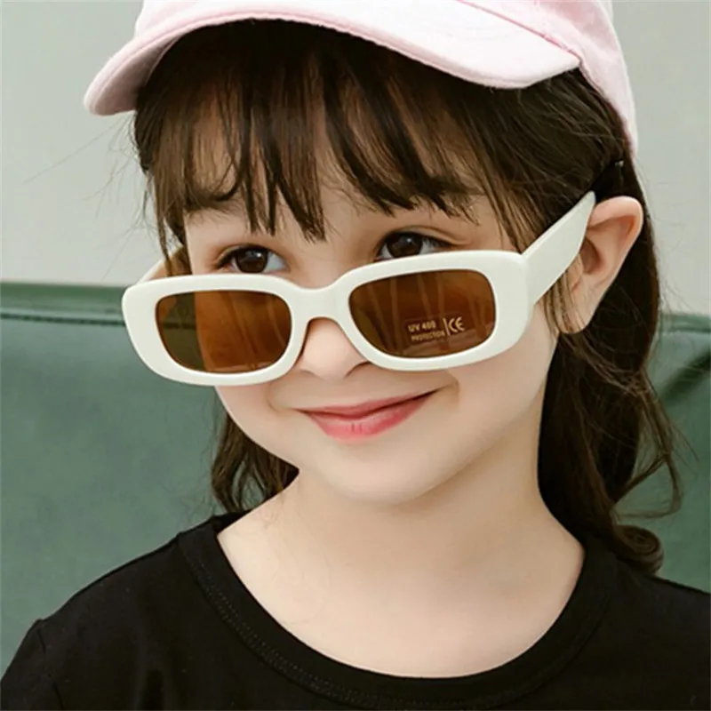 Vintage Small Rectangle Kids Sunglasses Boys Girls Square Frame Gift Sun Glasses Children Baby Infantil UV400 220705