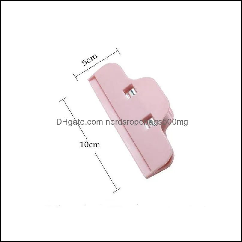 Household Bag Clips Strong Sealings Bags Folder Food Sealing Moistureproof Preservation Sealed Plastic Bag Snacks Storage RRB14563