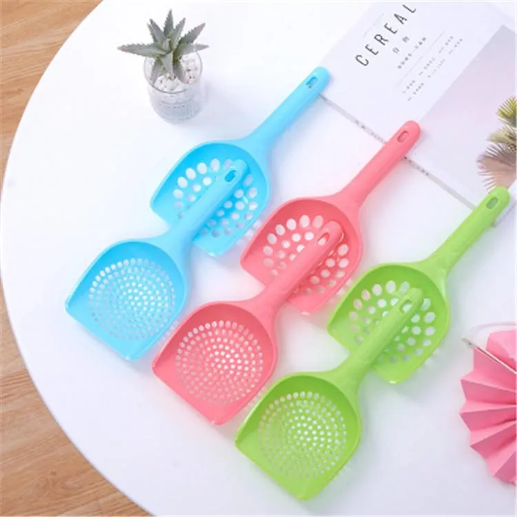 Plastic Cat Litter Scoop Pet Care Sand Waste Scooper Shovel Hollow Cleaning Tool Hollow Style Lightweight Durable Easy to Clean w-01333