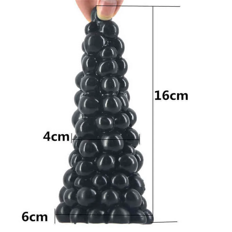 NXY DildosDongs Großer Analplug wie Trauben-Weihnachtsbaum-Design, Perlen, Sexspielzeug, gefüllter Dildo, Stopper, Anus-Massage_voghion.com