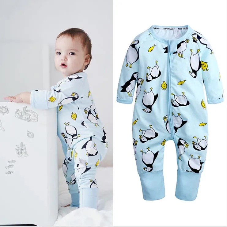 Neue Baby -Strampler Baumwolle mit langen Ärmeln Babykleidung Overall für Neugeborene Babykleidung Boy Girl Pantoffeln Overalls
