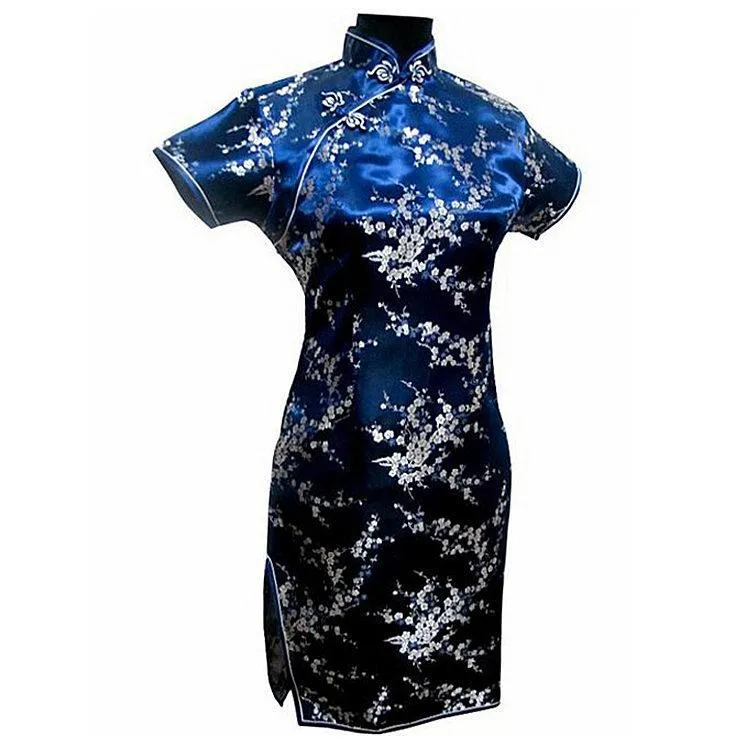 Chinese satin mini dress outlet