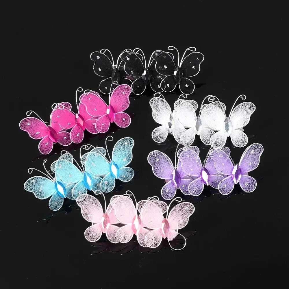 Femmes papillon pince à cheveux mignon chapeaux épingles à cheveux pour filles lavage visage mode Barrette cheveux accessoires coiffure