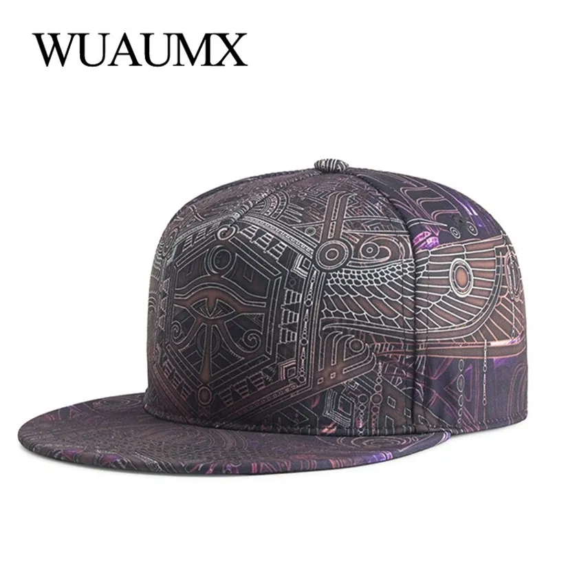 Wuaumx 패션 여름 야구 모자 남성 여성 힙합 모자 스포츠 스케이트 보드 플랫 첨단 뼈 뚜껑 casquette homme 220318