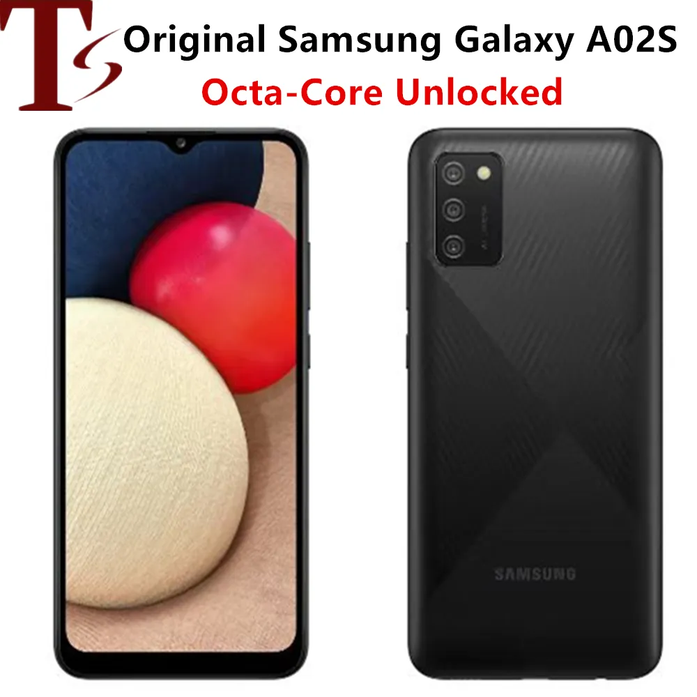 Odnowiony odblokowany Samsung Galaxy A02s A025F A025U 6.5 "2GB RAM 32GB octa core Snapdragon NFC oryginalny telefon komórkowy 1pc