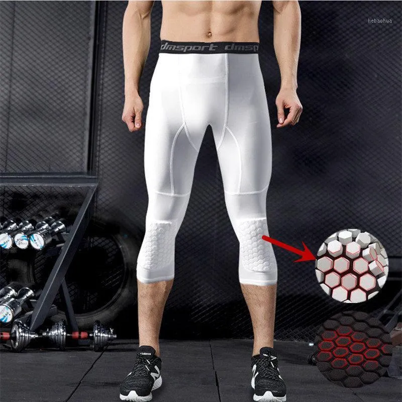 Honeycomb Compression Cycling Leggings With Padded Top And Knee Support For  Men Ideal For Running, Jogging, And Fitness Sportswear In 3/4 Sizes From  Hebaohua, $12.13