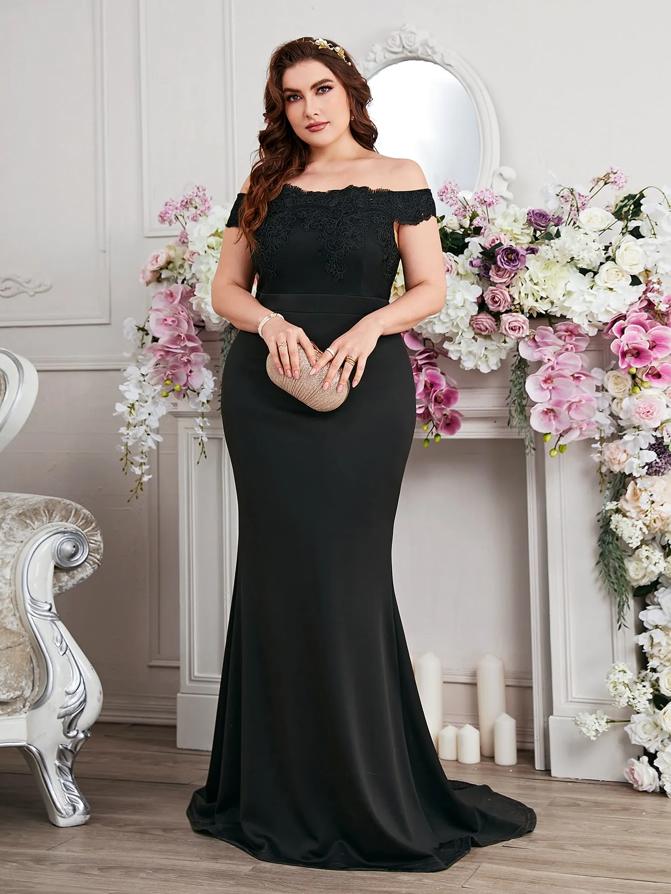 Dhgate plus shop size prom dresses