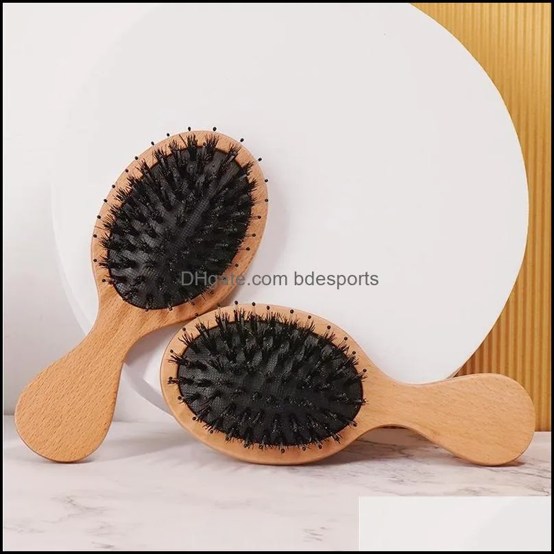 Factory Air Cushion Massage Bristle Comb Wide Tooth Double Head Flat Pointed Tail Professional Hair Salon Styling Combs 891 B3