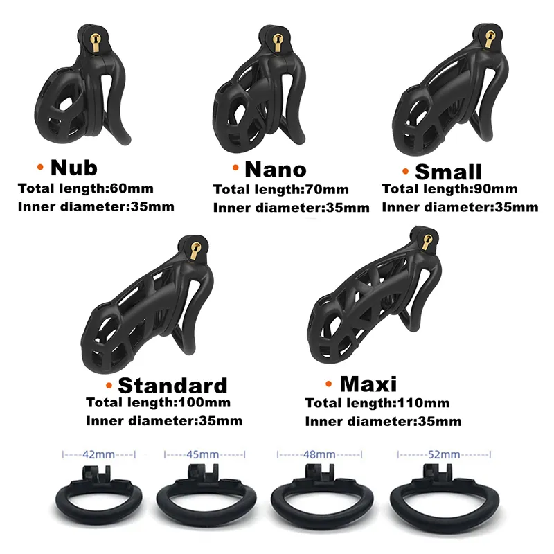 Ringe Harz Männliche Keuschheitsgürtel Cobra Käfig Mit 4 Ring Sleeve Lock Bondage Gürtel Fetisch Sex Spielzeug Für Männer 220923_voghion.com