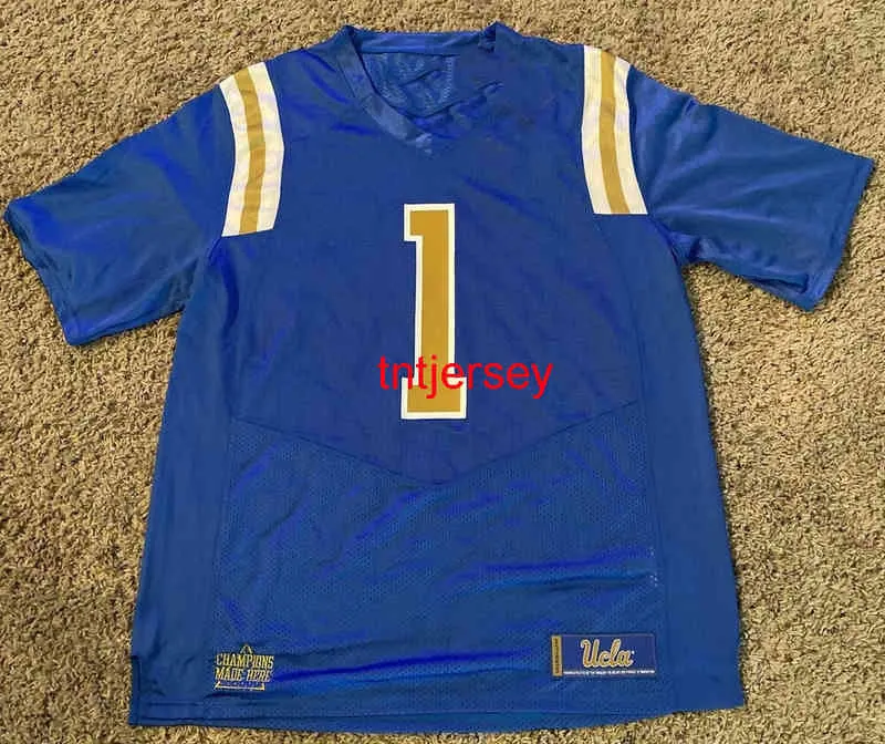 Cusm #1 Ucla Bruins Football Jersey Dorian Thompson Robinson Masculino Feminino Juventude Adicione Qualquer Nome Número Xs-5xl