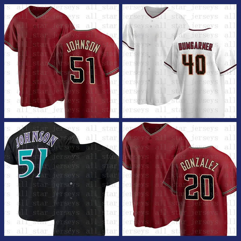 2022 Arizona Baseball Jersey Randy Johnson Mens Madison Bumgarner Luis Gonzalez Christian Walker Carson Kelly Nick Ahmed Stuart Fairchild Seth Beer Ketel Marte