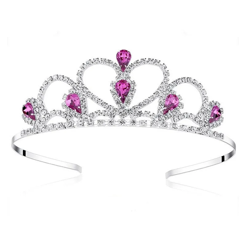 Sparkling Diamond Crystal Rhinestone Lagu Tiara Lagu Tiara For Weddings