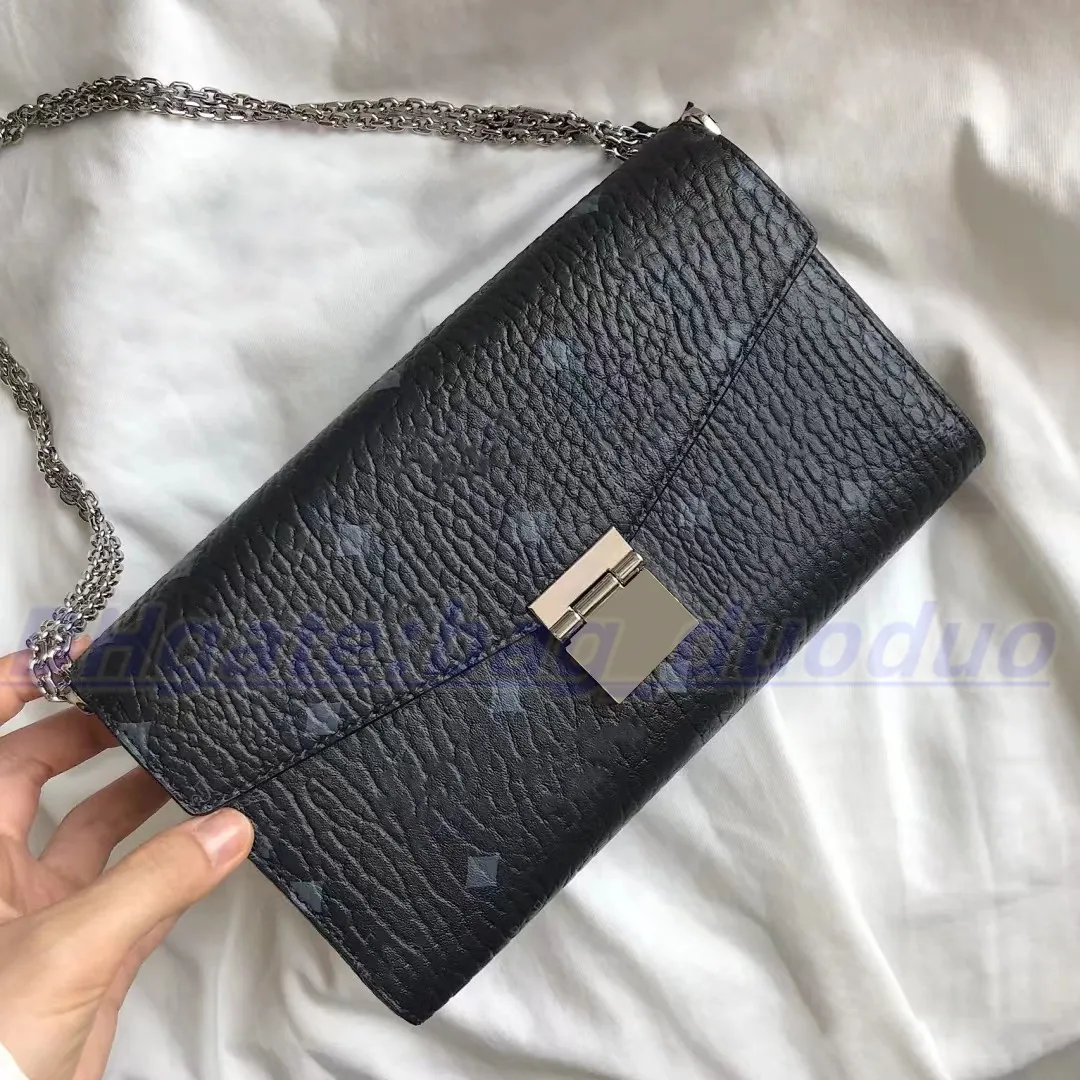 Hochwertige Luxus-Designer-Umhängetasche, Umhängetaschen, Damen-WOC-Abend-Vintage-Herren-Sling-Kette, klassische Klappenhandtasche, echtes Leder, modische Clutch-Taschen