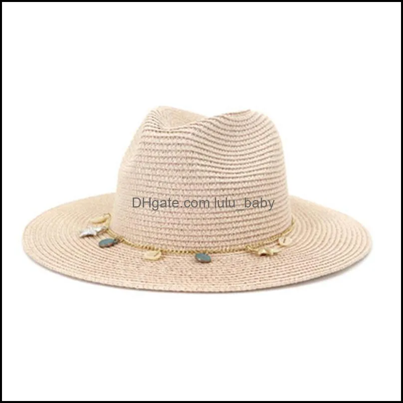 sun hats women summer spring wide brim chain band western  women hats outdoor beach travel casual women summer straw hats