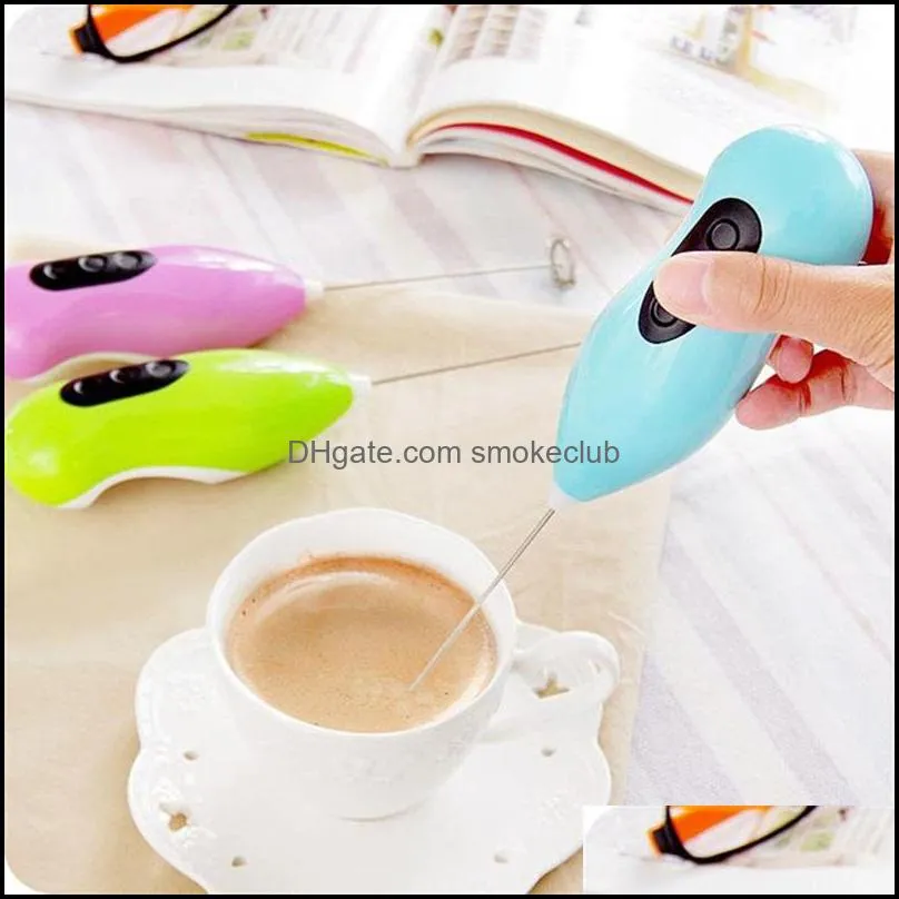 Electric Coffee Whisk Tools Cream Agitator Stainless Steel Automatic Milk Powder Mixer Kitchen Egg Beater RRA12803