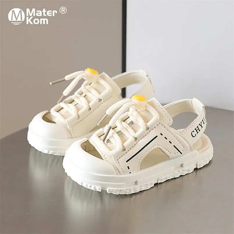 Размер 22-31 летние детские сандалии, защищающие носки для мальчиков, пляжная обувь детские девочки спортивные сандалии мягкие дно обувь для малышей сандалии 1-6y 220708