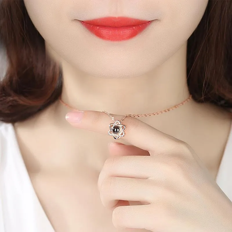 Anhänger Halsketten Einfache Klassische Mode Sechszackigen Stern Antike Silber Farbe Mädchen Kurze Lange Kette Schmuck Für FrauenAnhänger