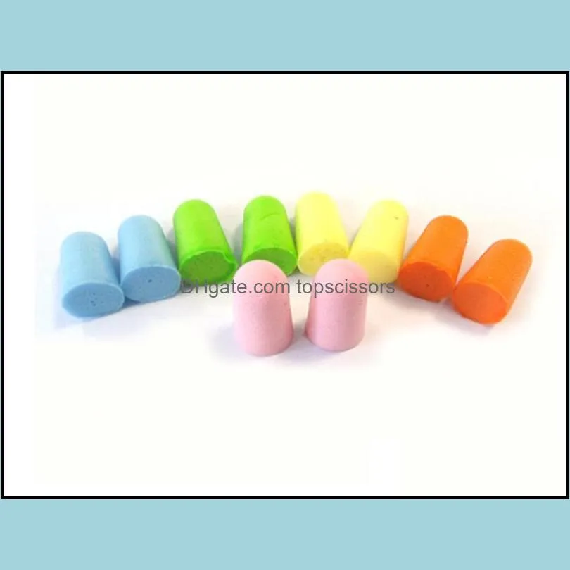 600Pairs/lot Fast Shipping Hot sale Soft Sponge Ear Plugs Tapered Travel Sleep Noise Prevention Earplugs