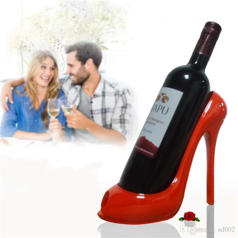 Red Wines Bar Tools Rack Creative High Heel Shoes Wine Bottle Holder Wedding Party Decoration 22 9yh Z R