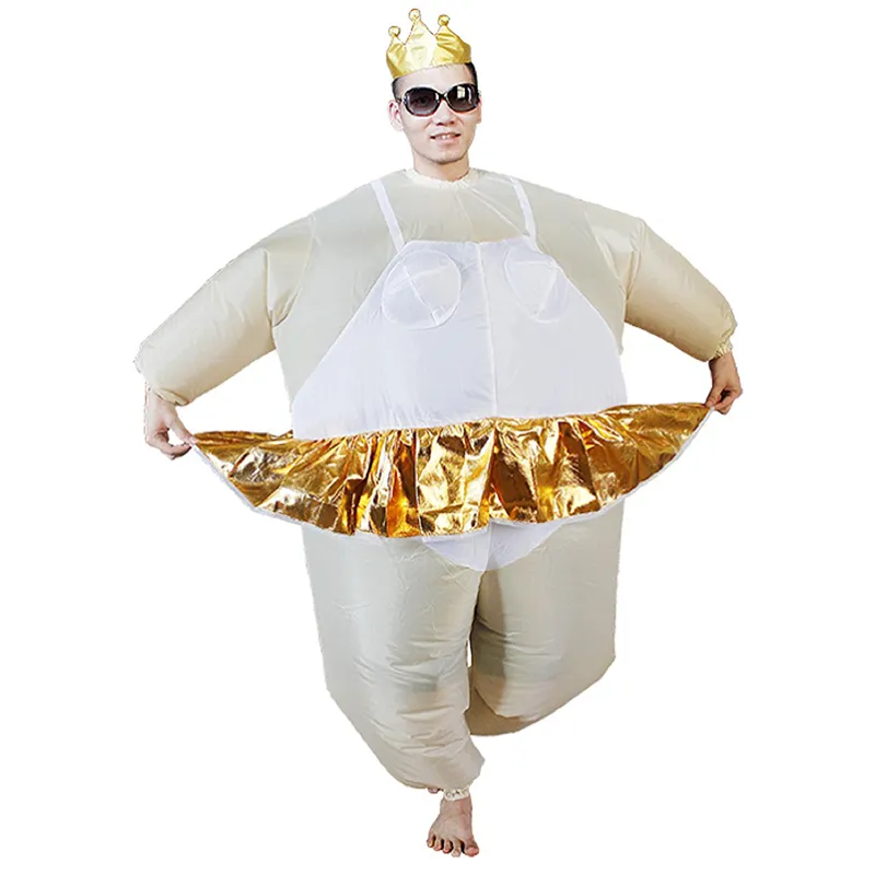 Талисман кукла костюм балерина надувной костюм милый взрослый модные платья костюм партия Хэллоуин костюм надувной балерина толстый костюм F