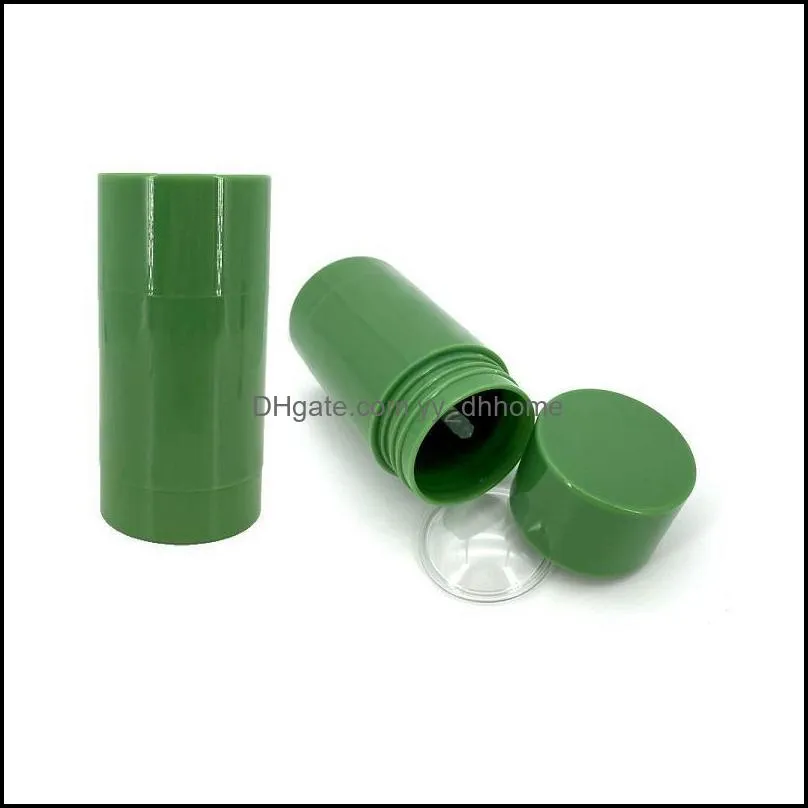Bottiglie da imballaggio Office School Business Industrial Contenitori cosmetici portatili in plastica girevoli vuoti da 40G per maschera in stick di argilla e tè verde