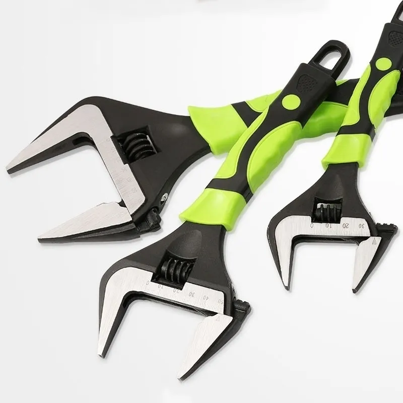 Adjustable wrench large open end wrench torque ratchet pipe universal