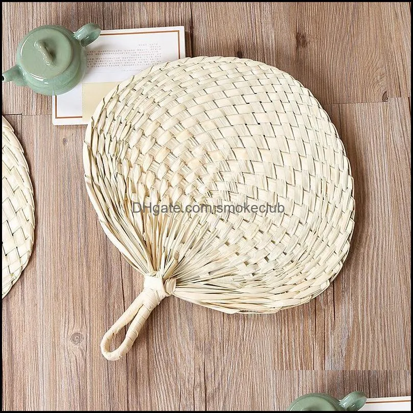 Other Home Decor Chinese Style Handmade Fan Retro Natural Bamboo Braided Summer Cooling Hand Art Crafts Woven Decorations