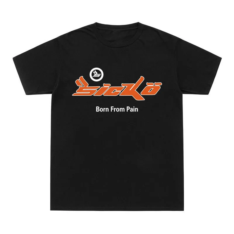 入荷 SICKO Born From Pain Tシャツ 綿100 T ヒップホップTシャツ Oネック ストリートウェア ウエストトップス 220520