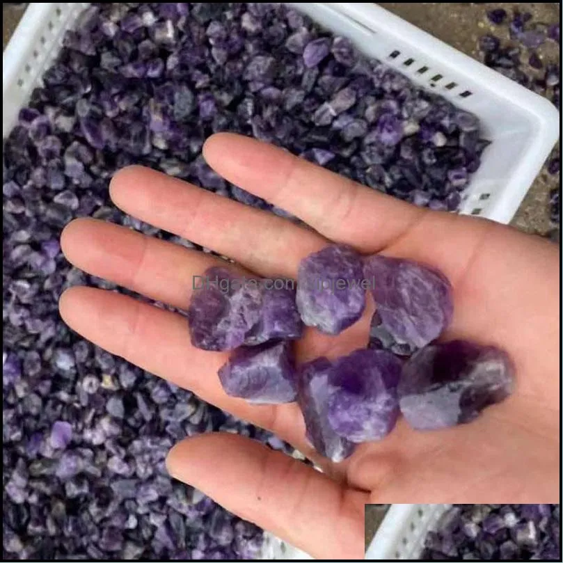irregular natural purple color crystal stone gemstones for handmade pendant necklaces keychains jewelry making fashion accessories