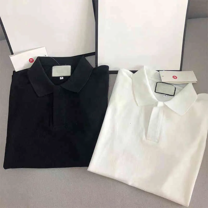 Brand 21ss Men T shirt polo Designers letter G Fashion shirts woman Short Sleeve Tees Black white Summer bests selling mens tracksuit tshirt
