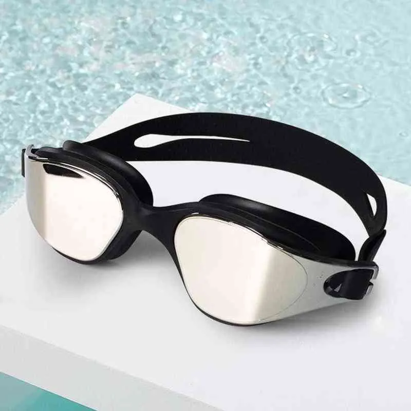 المبتدئين نظارات السباحة قابل للتعديل للماء واقية من الماء تسرب نظارات السباحة للجنسين السباحة الاستقطاب نظارات مكافحة الأشعة فوق البنفسجية G220422