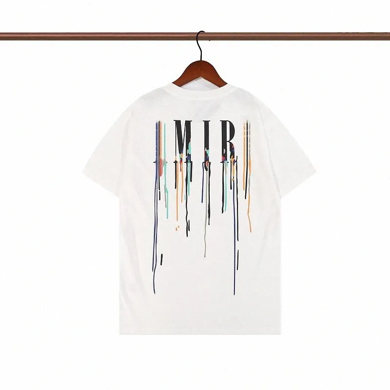 2022 Mens Tshirts Luxury Designer Miri короткие рукавы женские футболки с печеной футболка для моды Top Casual Tees Hip Hop Sunmmer Streetwear G0KM#