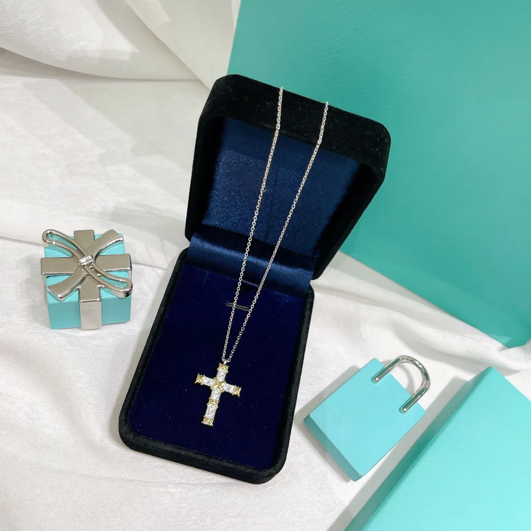 Couples cross hotsell necklace set
