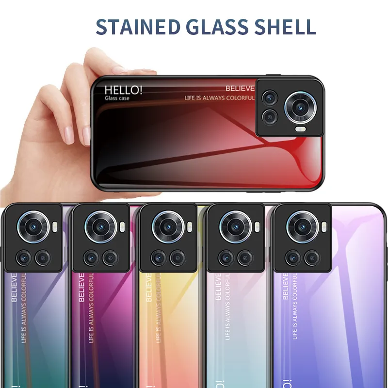 Szklane szklane szklane szklane szklane szklane skrzynki dla OnePlus Ace Nord N200 10 Pro 8 7 7t 6t 6 5t 5 Plus Blosy gładki dotknij twardego tylnego tylnego okładki telefonu