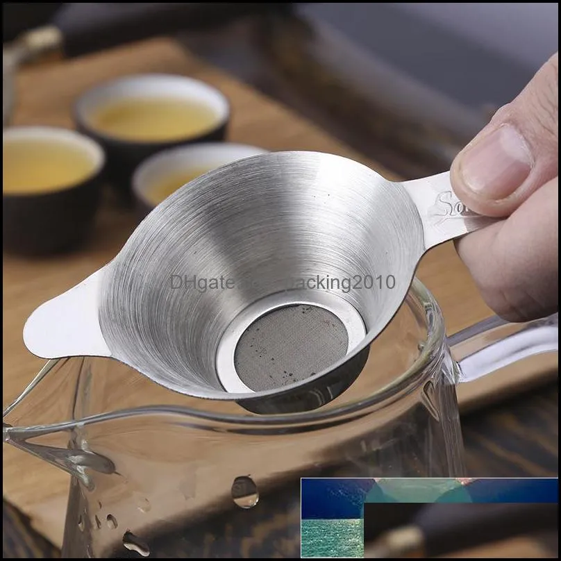 Stainless Steel Tea Infuser Double Ear Tea Strainer Teapot Loose Leaf Spice Filter Accessorie