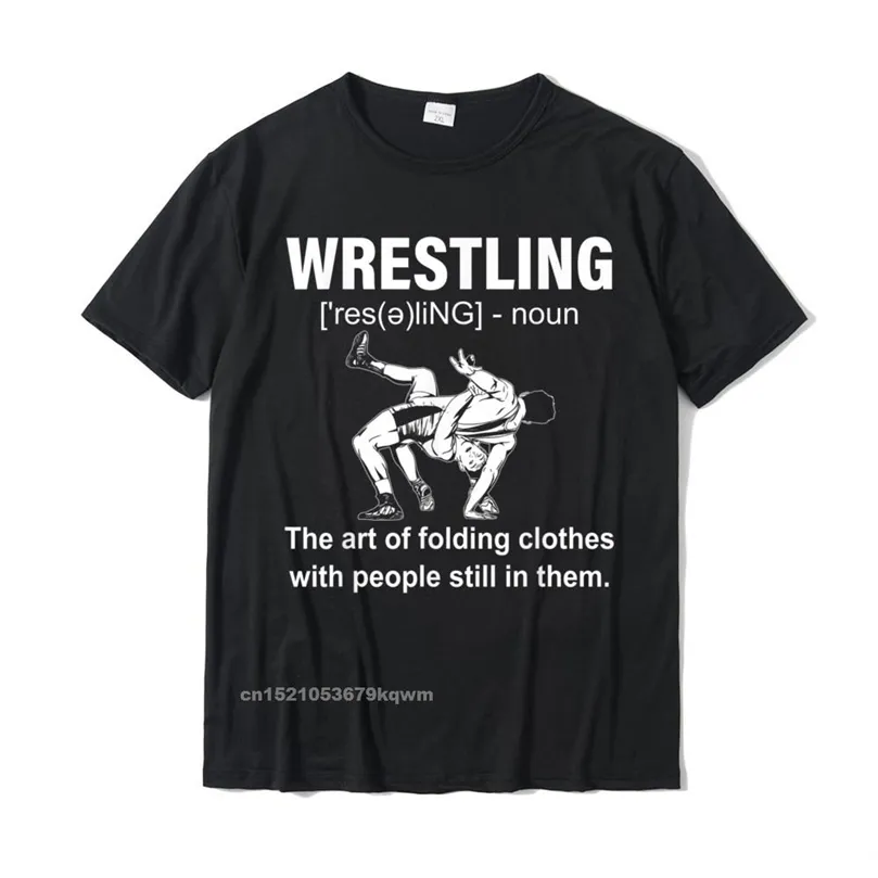 Grappige worsteldefinitie Shirt Wrestling Sport T-shirt Top T-shirts Casual Design Katoen Tops Shirts Birthday For Men 220509