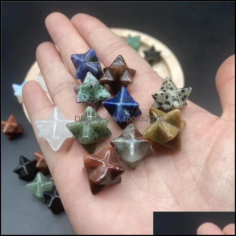 13mm octagon stars shape crystal merkaba natural stone diy jewelry chakra wiccan reiki healing energy protection decoration gift sports2010
