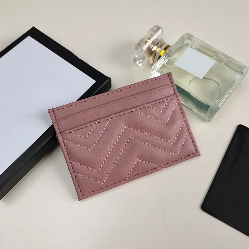 Titulaires de cartes Sac de créateur Porte-cartes pour femmes Portefeuille Hommes Passeport de crédit Porte-cartes de mode pour femmes Qualité classique