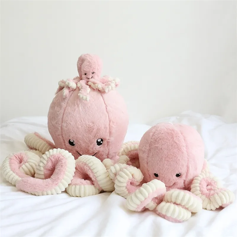 1 pcs taille personnalisée poulpe en peluche jouets en peluche pour bébé enfants anniversaire noël enfants cadeaux pour enfants poupées Tako mignonnes 220701