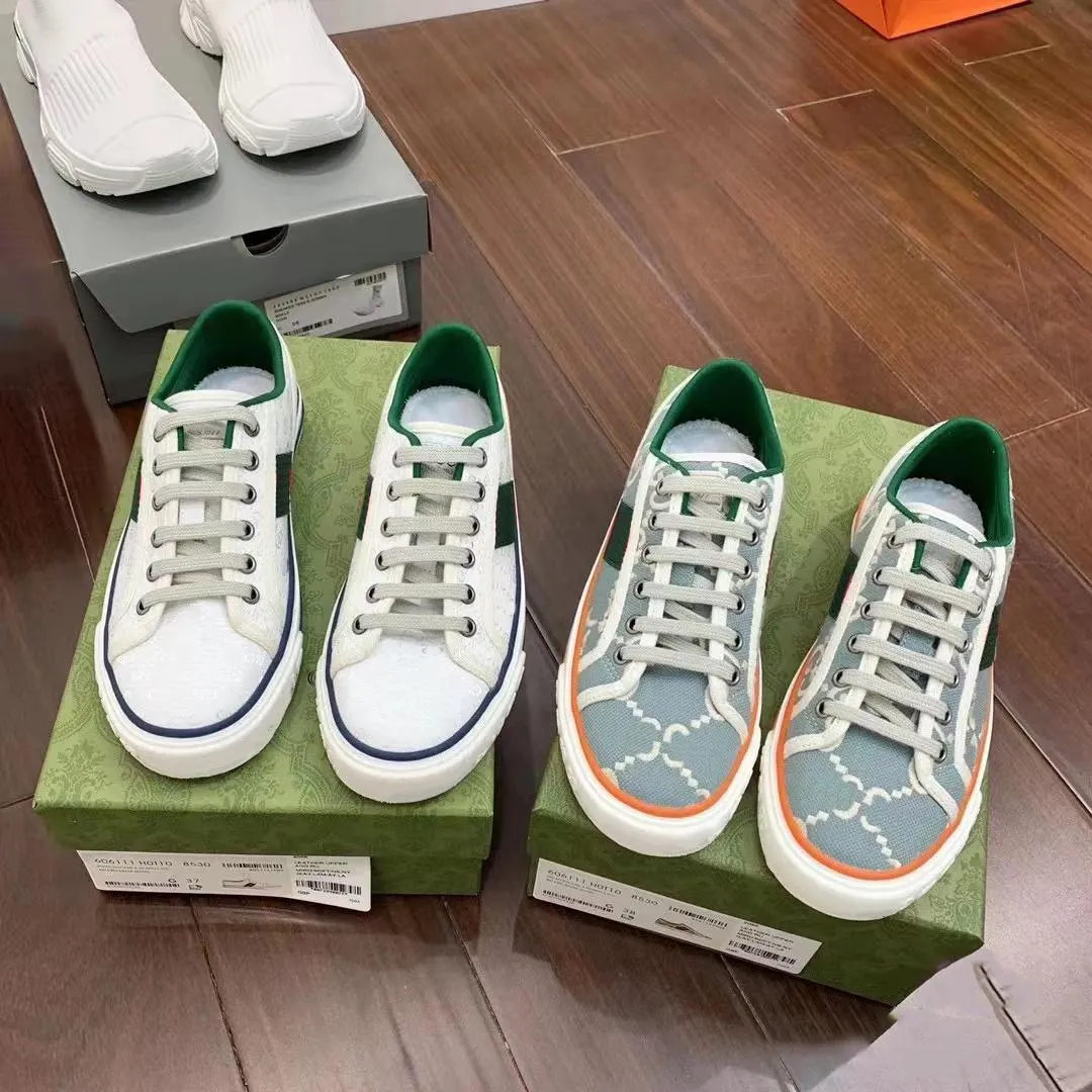 Designer Shoes Tennis 1977 Sneakers Canvas Luxury Beige Blue Brown