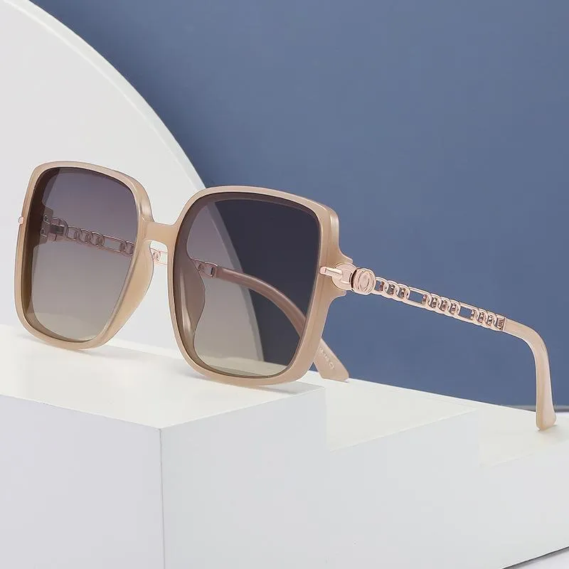 Sunglasses MYALICE Fashion Polarized Personality Women Sun Glasses Men Ity Metal Chain Legs Outdoor Tourism UV400