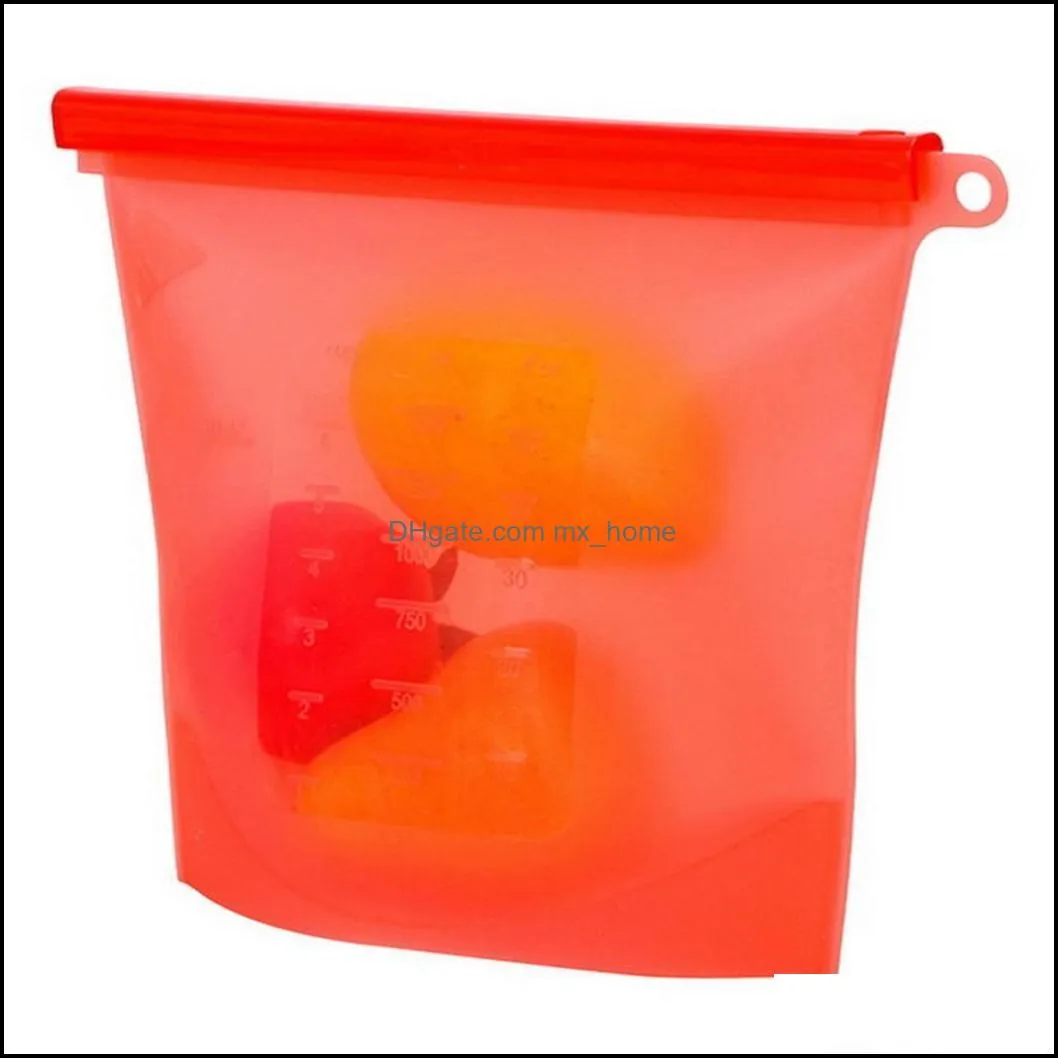 -grade silicone vacuum storage bags sealed bag frozen soup thickened heating pouch Refrigerator reusable Organizer