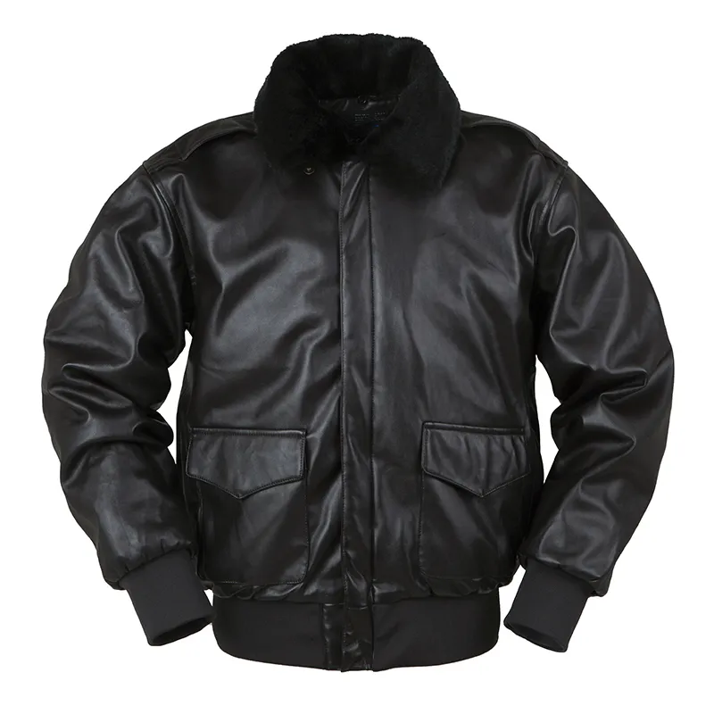 homens jaqueta de couro pu bomber voo piloto da força aérea americana a2 inverno acolchoado vintage letterman punk pele motocicleta militar 220816