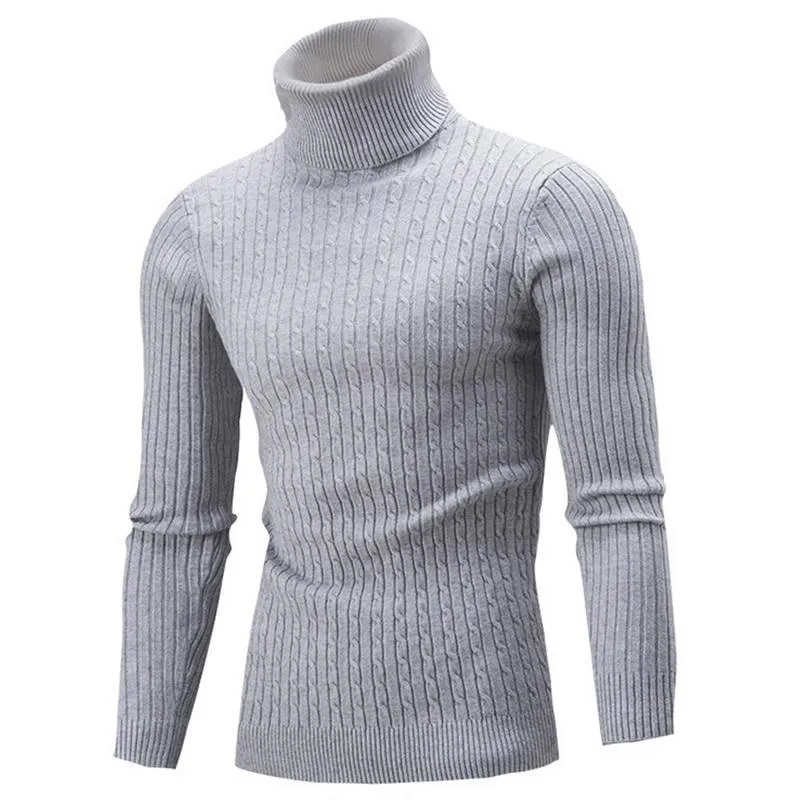 Herrenpullover Herren Rollkragenpullover Winter Lässig gestrickt Warm halten Fitness Herren Pullover TopsHerren